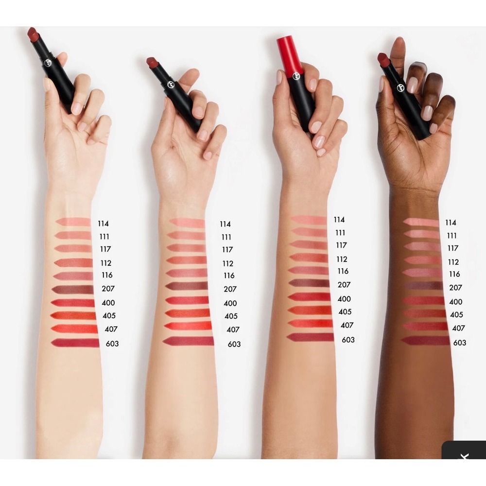 Giorgio Armani Lip Power Matte Lipstick Set 400 Four Hundred & 114 Romantic NEW